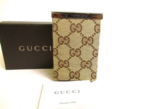 Gucci GG Canvas Cigarette Case 